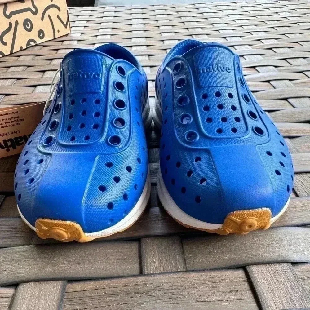 Native Kids Robbie Sugarlite - Victoria Blue/Shell White/Mash‎ Speckle Rubber C6